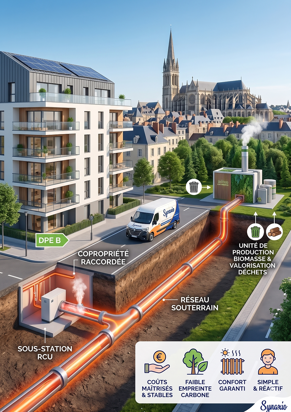 Réseau de chaleur urbain et copropriété