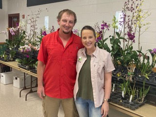 Tristan with Palmer Orchids at the Tampa Orchid Club