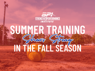 Summer training shows strong in the fall season