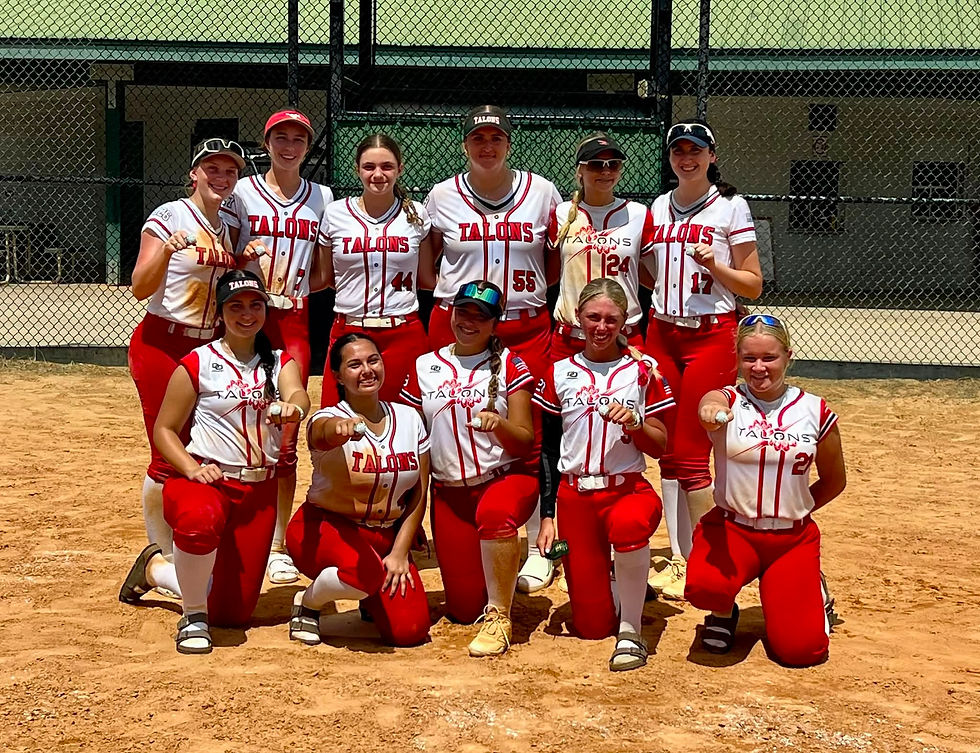 Talons Red softball team