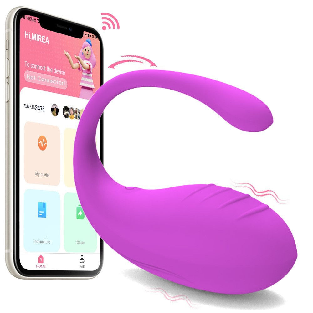 Vibromasseur connecté via application