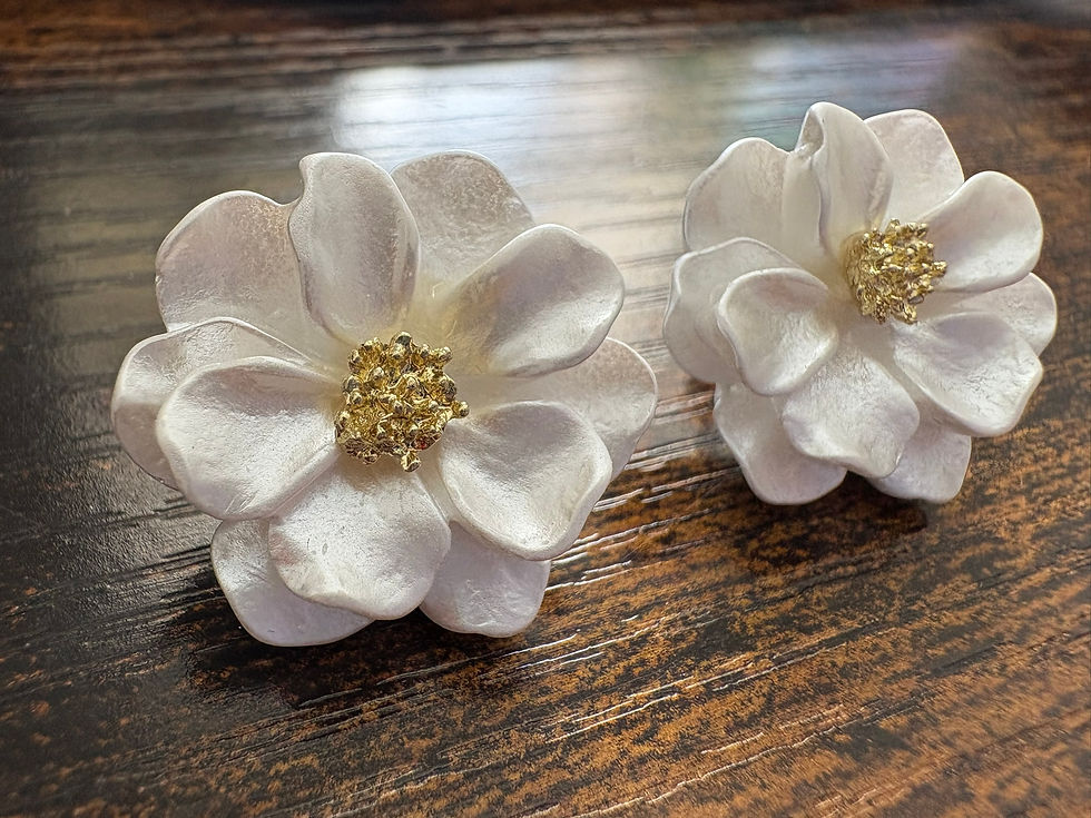 Thumbnail: Pearlescent Flower Studs