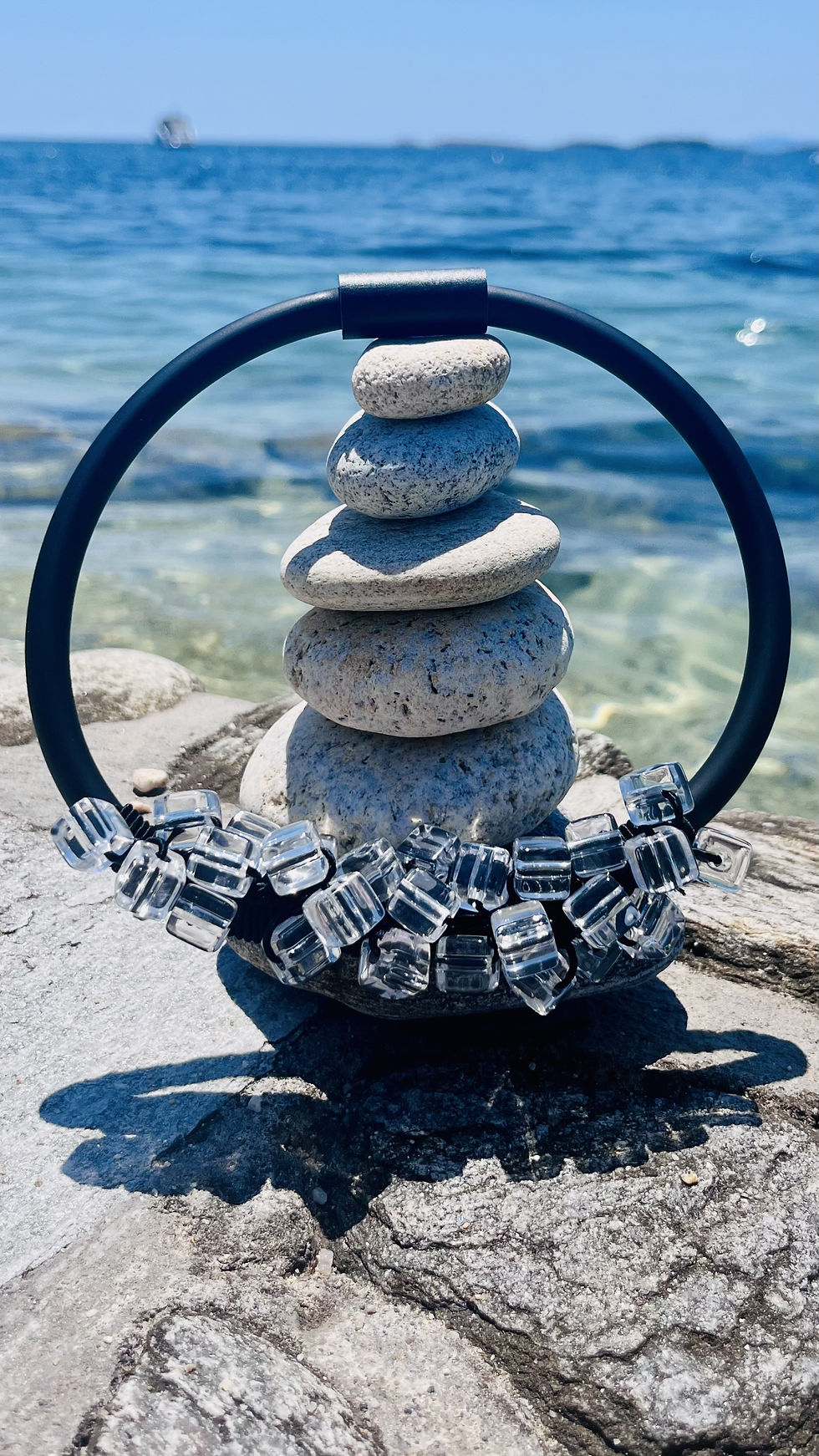 Thumbnail: Contemporary Cube Choker Necklace | Modern Sculptural Statement Jewellery