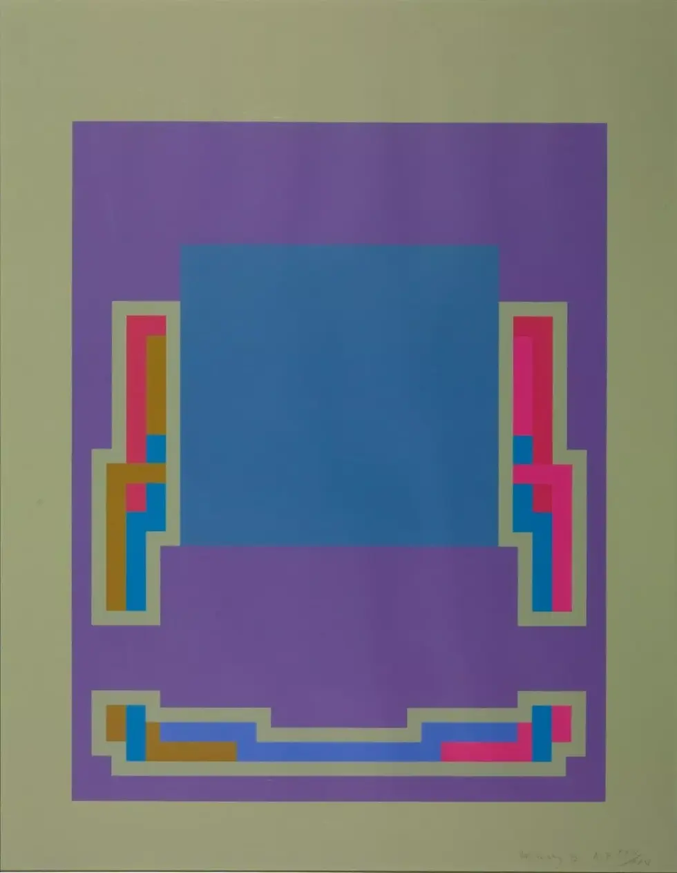 Collectors Art Limited Edition Robyn Denny Night Suite abce Screenprint 1972