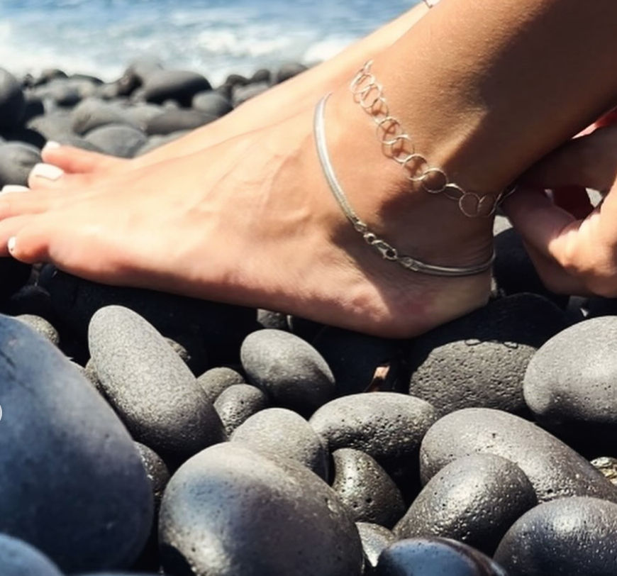 Thumbnail: The Hoop Bracelet / Ankle Bracelet.  18 karat gold or 925 sterling silver