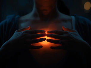 The body holds the story that thinking can’t access. When the mind is blank, the solar plexus often speaks first.