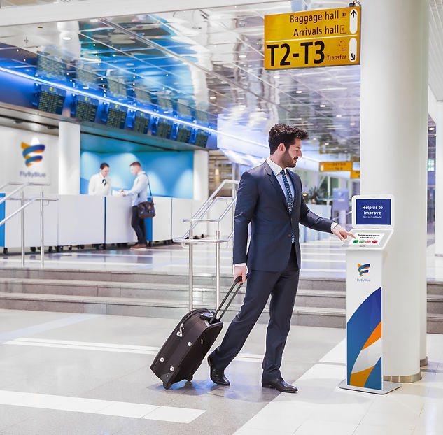 HappyOrNot I lufthavne til at måle passagertilfredshed
