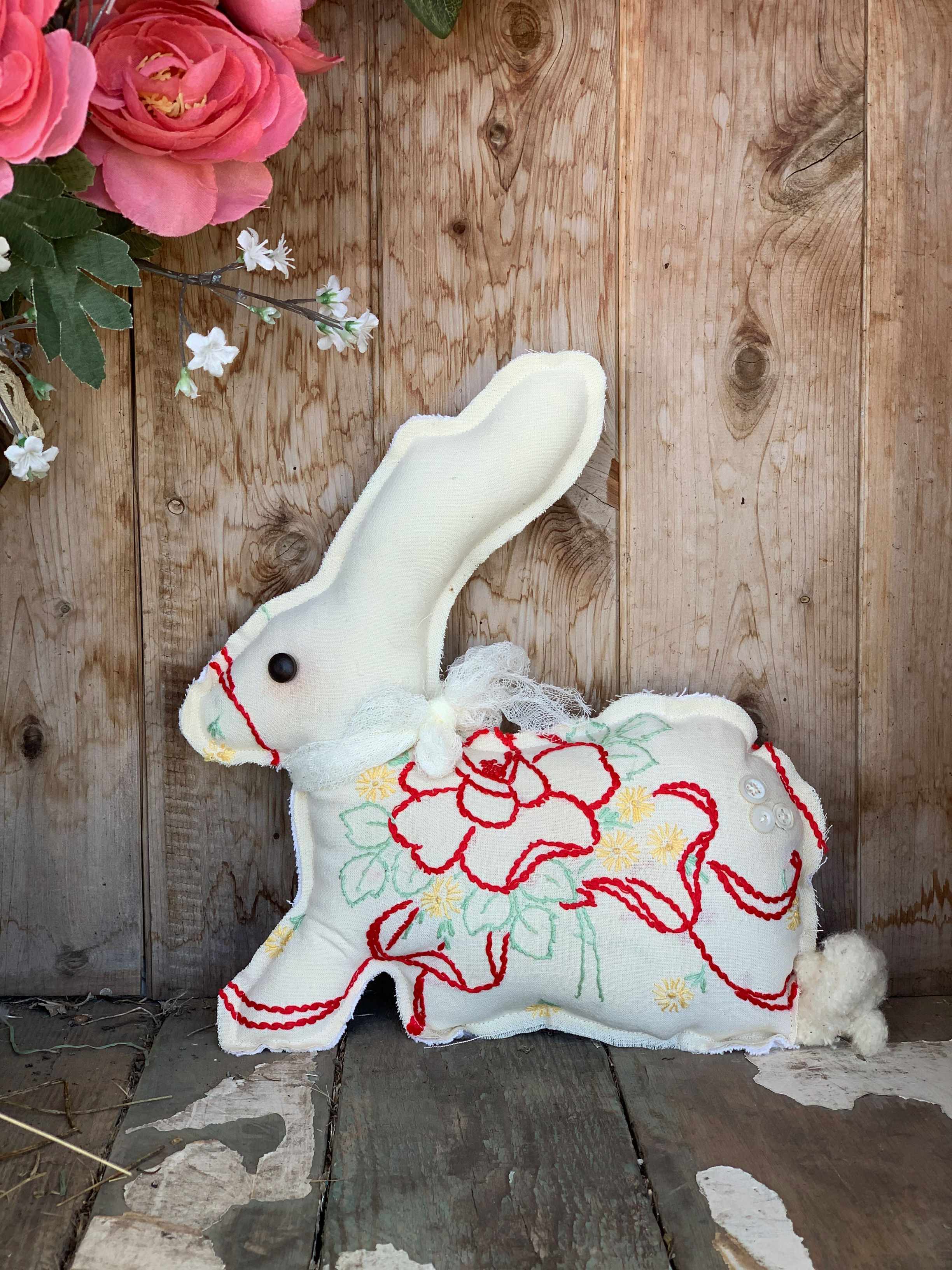 COTTON TAIL FABRIC BUNNY