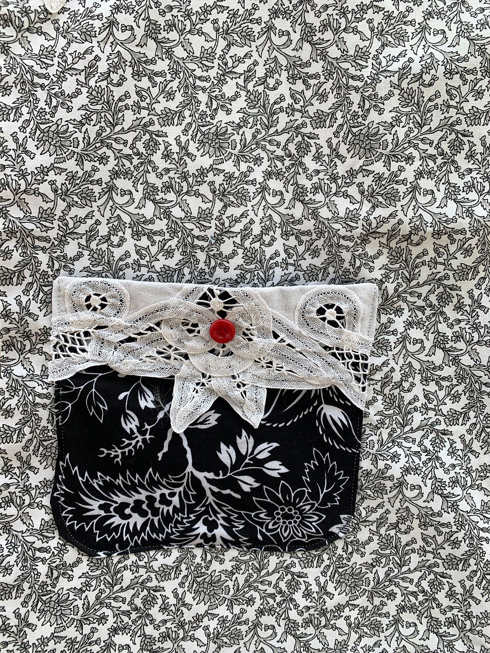 Thumbnail: TWO RED BUTTONS ELEGANT APRON