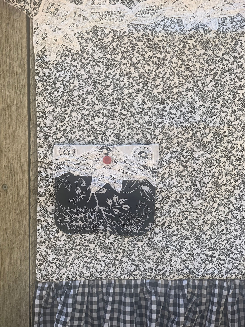 Thumbnail: TWO RED BUTTONS ELEGANT APRON