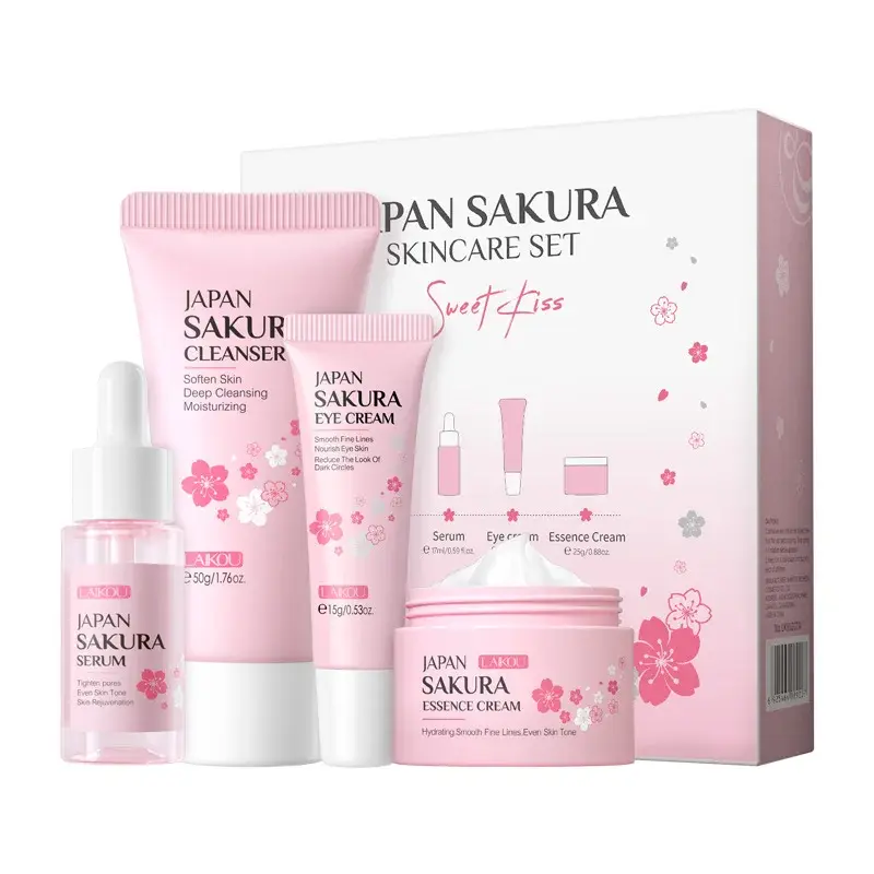 Set de Soins du Visage LAIKOU Sakura – 4 pièces