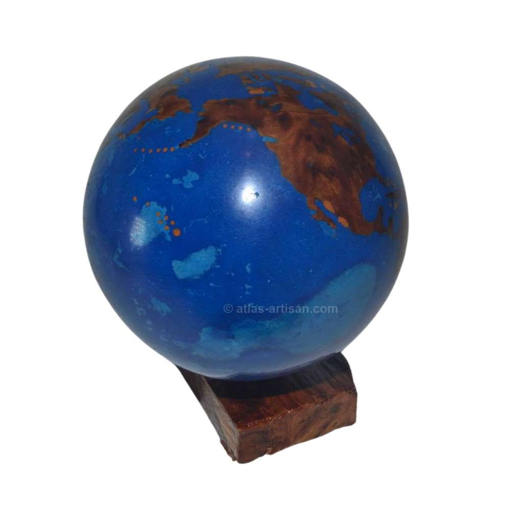 Petit Décor Terre fabriqué en bois de genévrier à la main