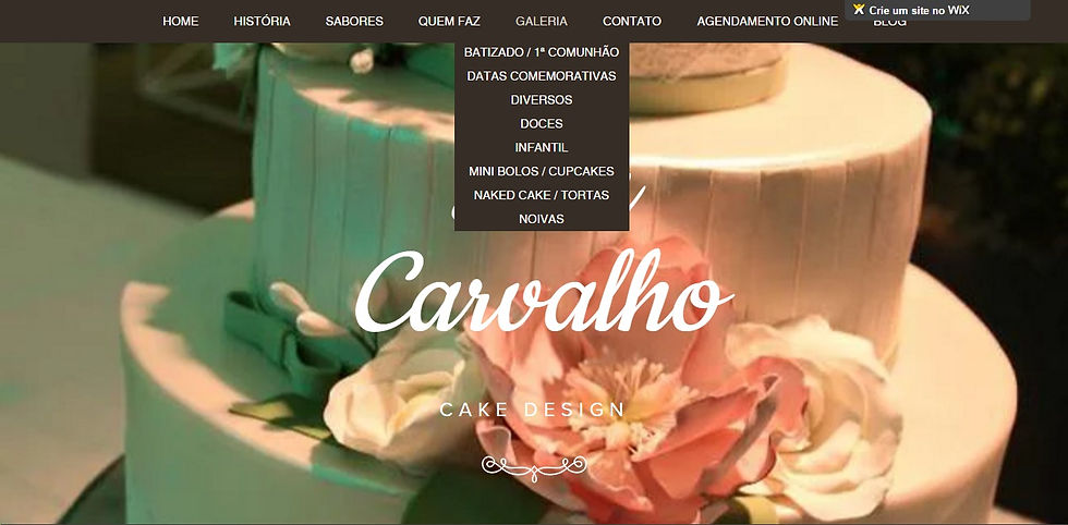 Layout Site: Galerias
