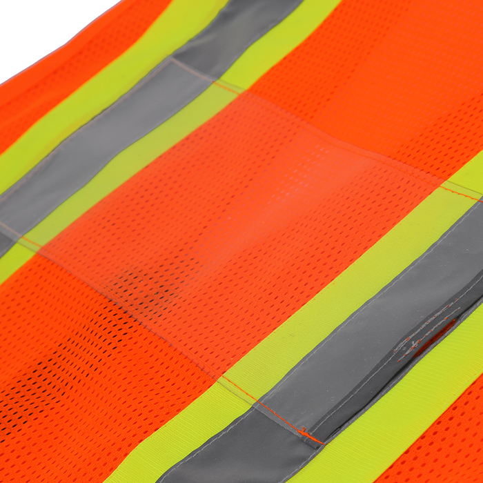 Thumbnail: IC113MC-2 High Visibility Contrast Incident Command Vest, Class 2, Orange, Mesh