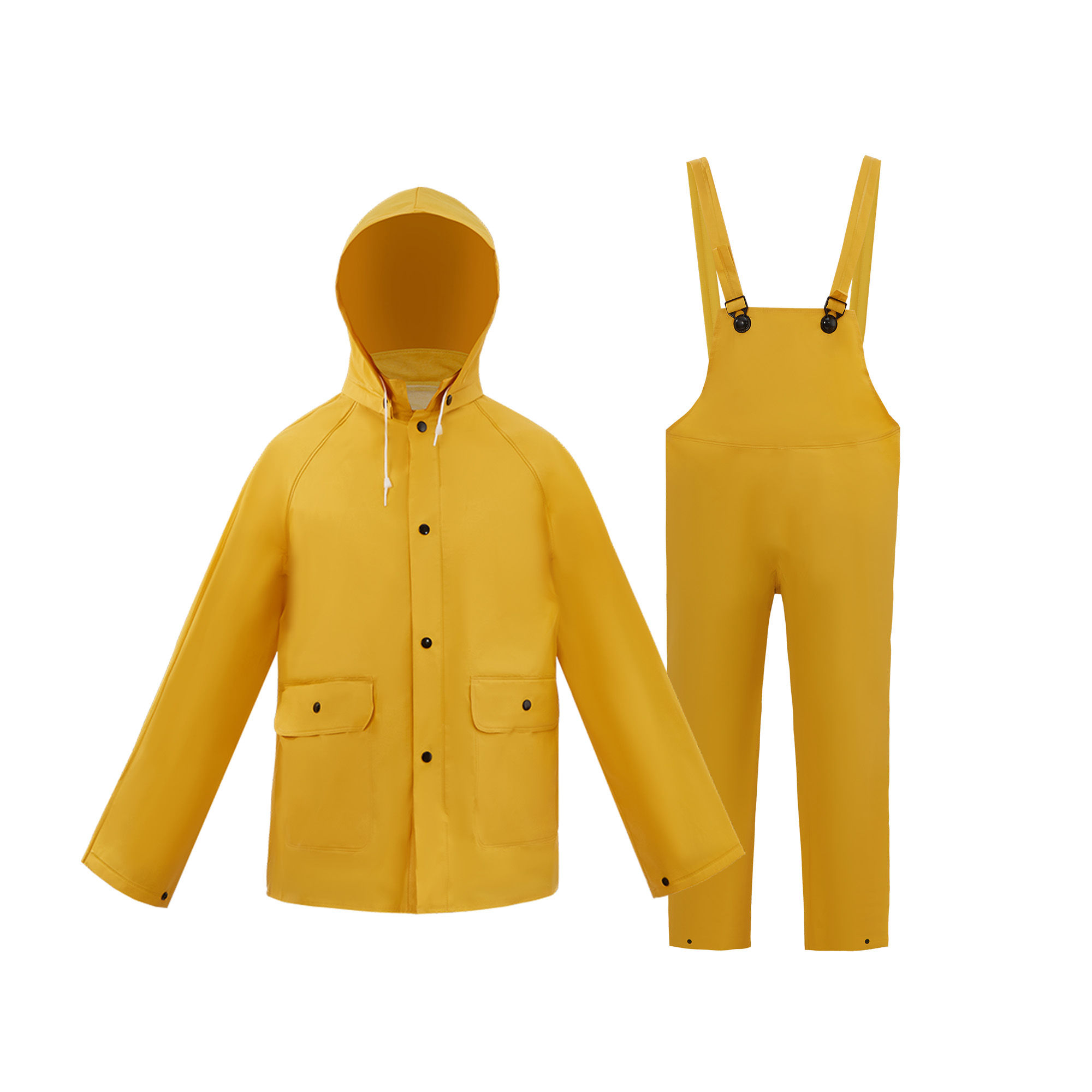 40-SD FR Flame Retardant 0.35mm Heavy Weight Rain Suit, Yellow