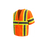 Thumbnail: 7138C-3 High Visibility Contrast Vest, Class 3, Orange, Zipper Closure