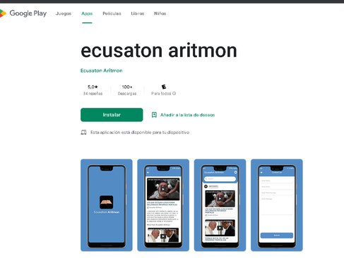 APP DE ECUSATON ARITMON ESTA SIENDO ACTUALIZADA