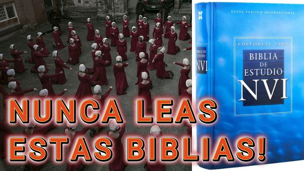 LAS BIBLIAS NVI HAN SIDO PREPARADAS PARA LA TEOCRACIA CRISTIANA RADICAL QUE SE APROXIMA