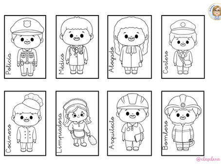 LAS PROFESIONES. COLOREO