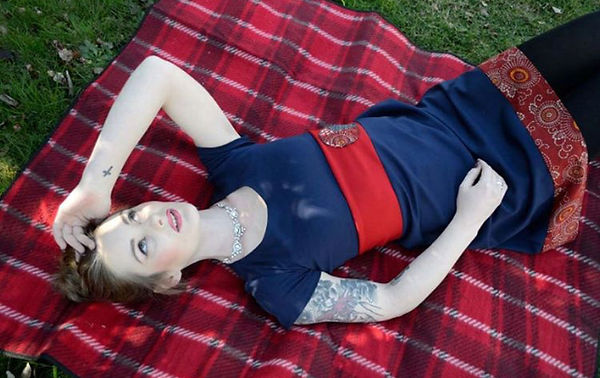Miracle Dress with Short Sleeves and Japanese Trim