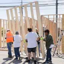 Lake-Geauga Habitat for Humanity volunteers building Home #100 in Lake County, Ohio.