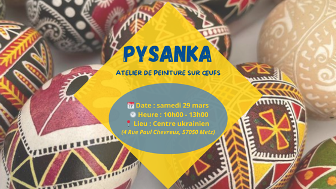 🌸 PYSANKA - ATELIER DE PEINTURE SUR ŒUFS 🥚🎨