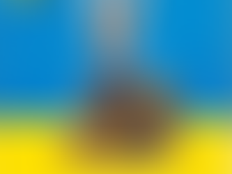 Captain'UKRAINE : lapin de Pâques aux couleurs de l'Ukraine