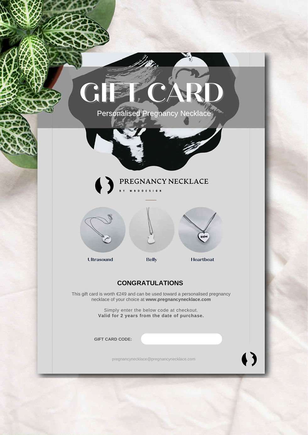 Thumbnail: Gift Card - Pregnancy Necklace