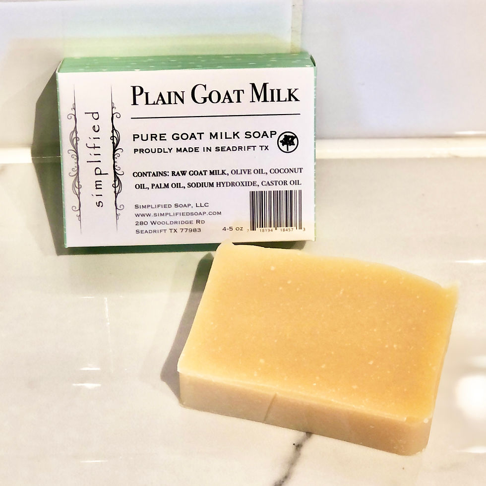 Simplified Plain Unscented Goat Milk Soap