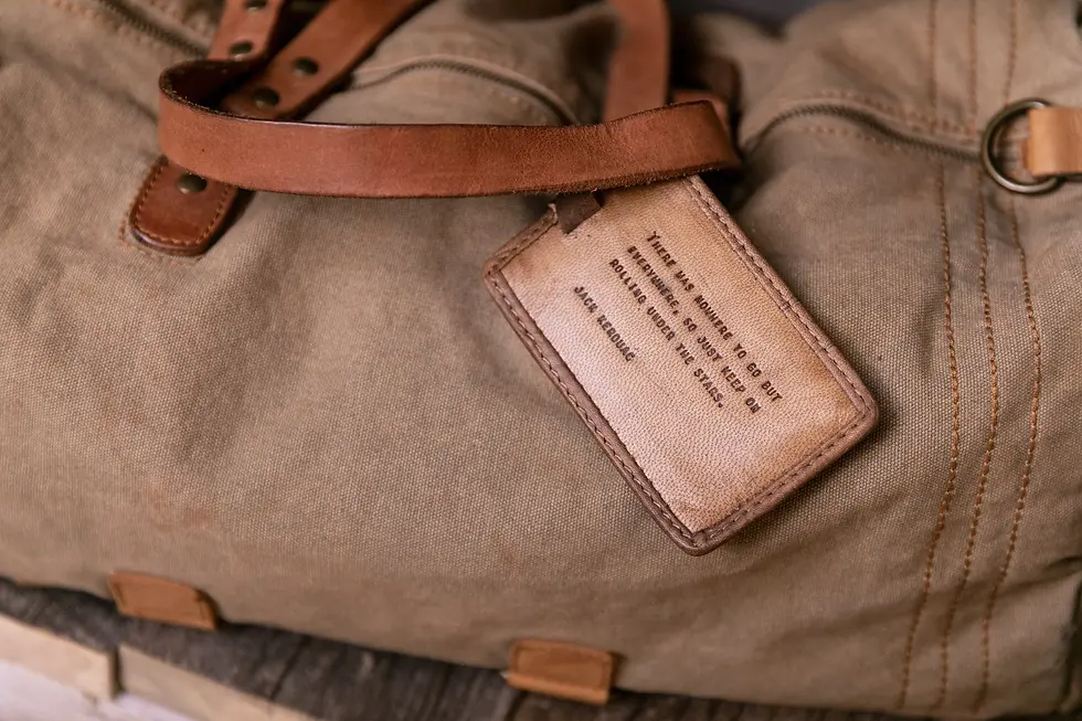 Thumbnail: We Have Nothing to Lose Leather Luggage Tag