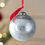 Thumbnail: Frosted Icy Silver Glass Ball Ornament, Large