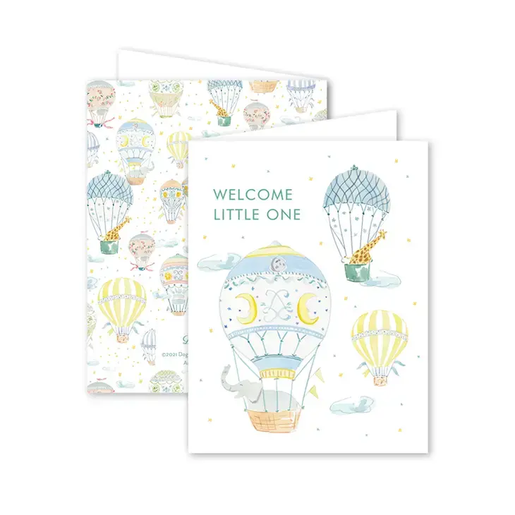 Balloon Festival Baby Card