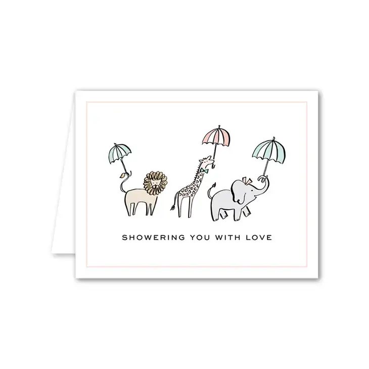 Shower Animals Card