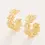 Thumbnail: Posy Party Hoop Earrings Crystal