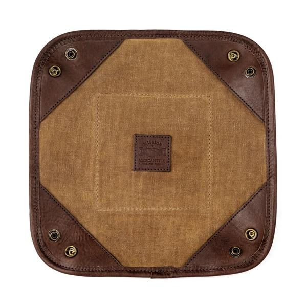 Thumbnail: Campaign Waxed Canvas Desk Caddy- Brown/Smoke