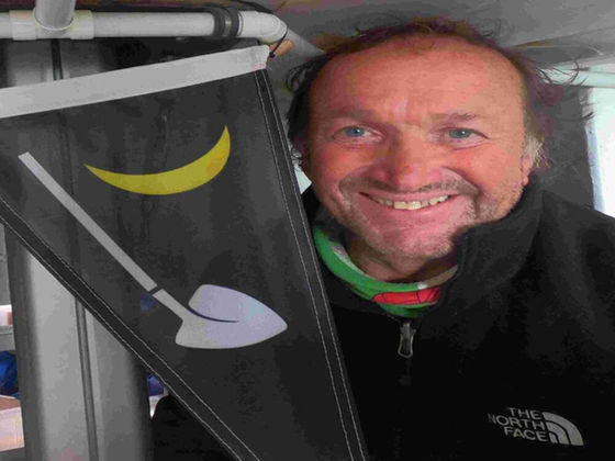 Dafydd and AYC burgee