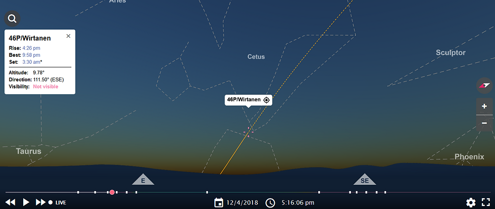 comet 46p/wirtanen