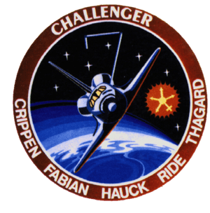 Mission patch for the STS-7 mission.