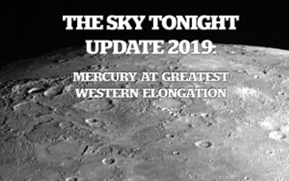 Mercury at Greatest Western Elongation