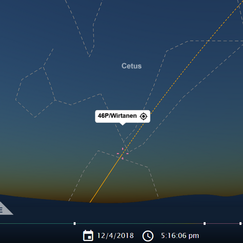 Where to Find Comet 46P/Wirtanen in Tonight’s Sky