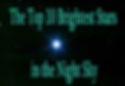 top ten brightest stars
