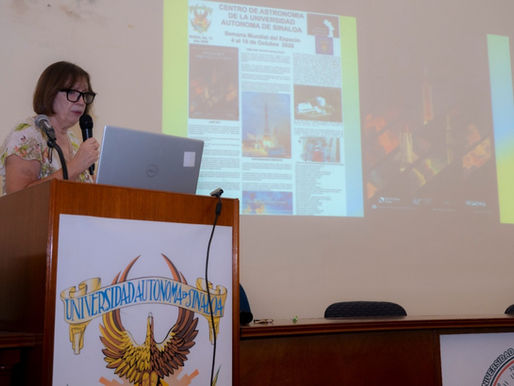 Con llamados a la innovación y al avance científico, la UAS celebra la Semana Mundial del Espacio con la ponencia magistral de la investigadora Tatiana Kokina