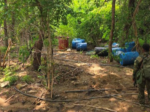 Marina inhabilita tres narcolaboratorios en la sierra de Mocorito tras operativo por aire y tierra