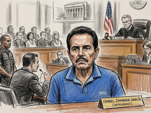 El juez Brian Cogan dictó cadena perpetua para Ismael "El Mayo" Zambada en la corte de Brooklyn, tras declararse culpable de narcotráfico en Estados Unidos.