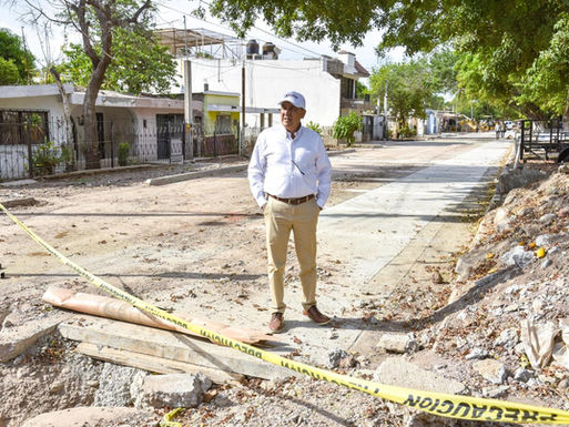 Al 80% el avance de la reparación integral del drenaje de la Calle Daniel Castillo en la Burócrata