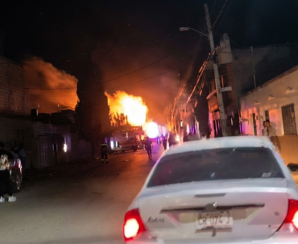 Narcoterrorismo en Zacatecas; explotan coche bomba en comandancia de Ojocaliente