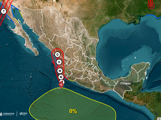 Huracán Simón alcanza la categoría 4 y enciende alertas preventivas en el sur de Sinaloa y el occidente del país