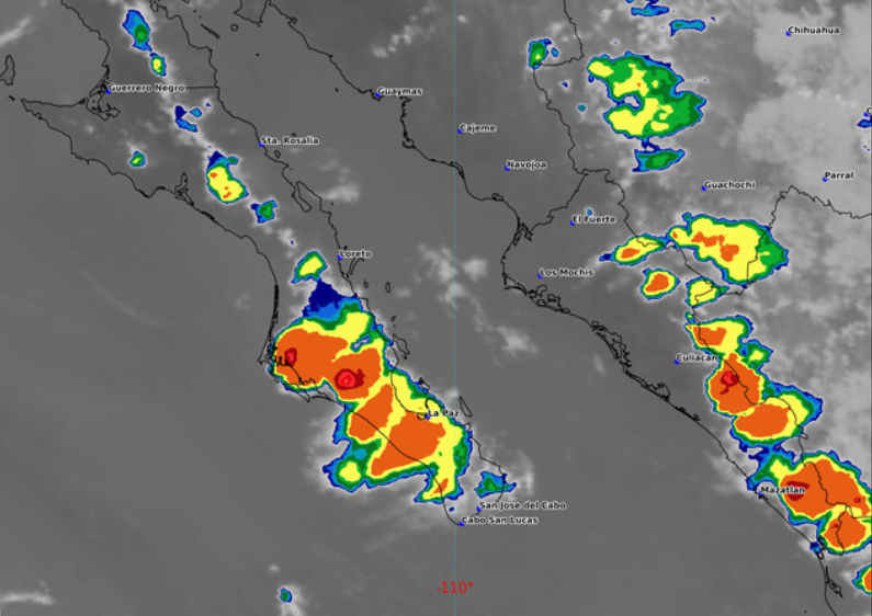 Alerta SMN por chubascos y lluvias fuertes para Sinaloa