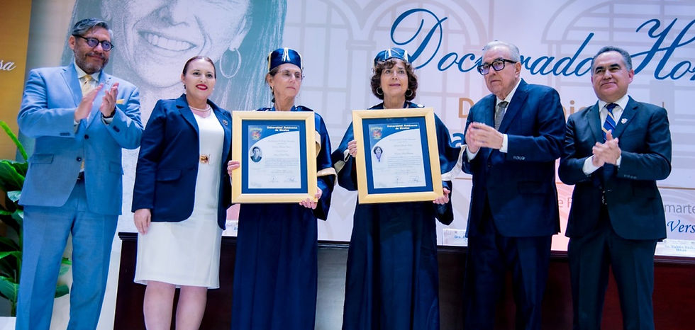 UAS entrega el Doctorado Honoris Causa a las doctoras Annie Pardo Cemo y Rosaura Ruiz Gutiérrez