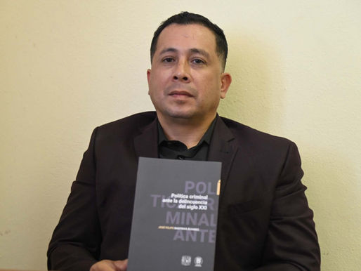 Fruto de 6 años de investigación: Destacan publicación de académico de la UAS en el Instituto de Investigaciones Jurídicas de la UNAM sobre política criminal